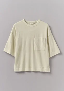 Jersey|Tops & Tees-TOAST Mineral Dyed Cotton Boxy Tee Soya