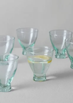 Glass|Kitchen-TOAST Mini Fluted Moroccan Glasses Set Clear