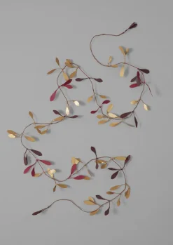 Christmas Decorations-TOAST Mistletoe Paper Tinsel Plum/Gold