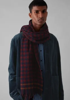 Hats, Scarves & Gloves-TOAST Moismont Wool Scarf NavyBlue