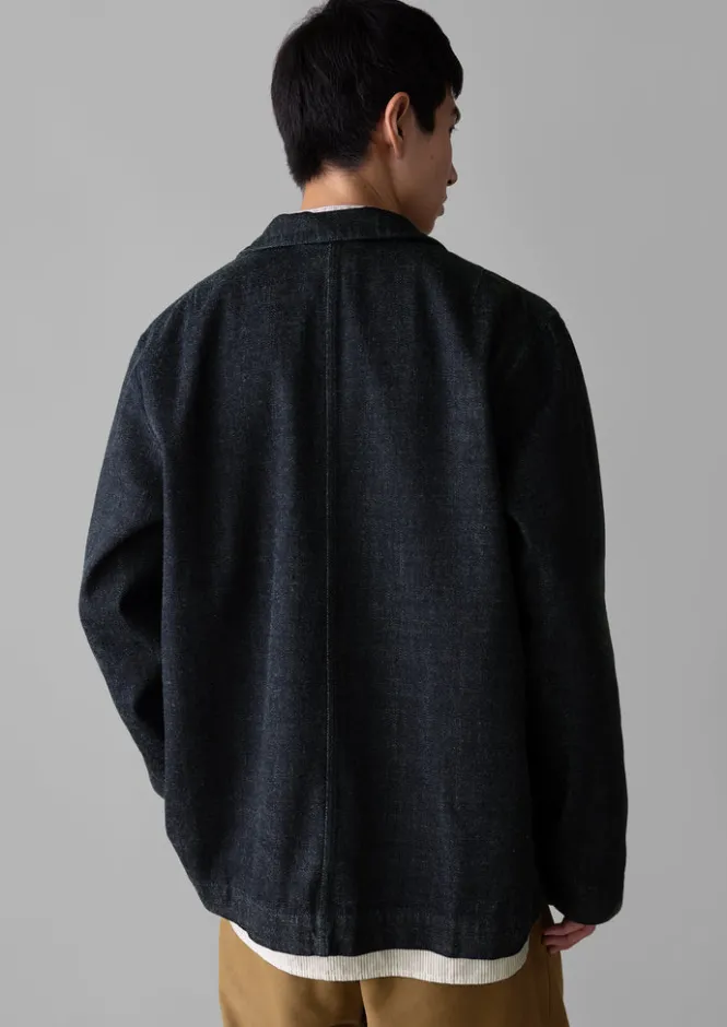 Denim|Workwear-TOAST Monty Japanese Denim Jacket Indigo