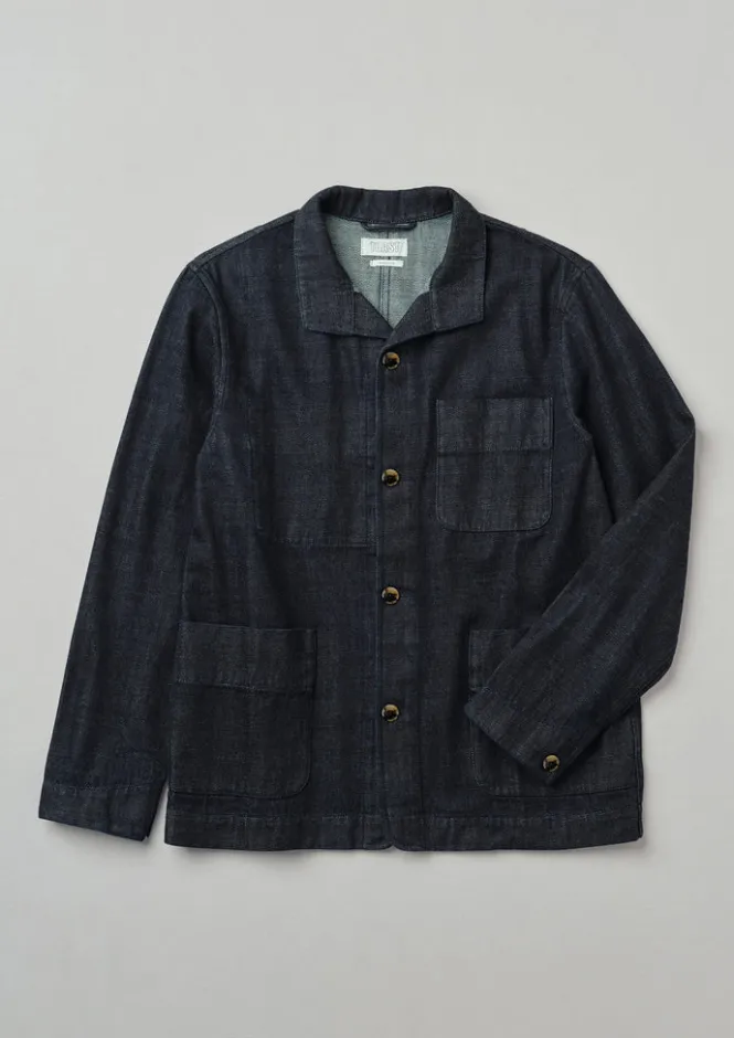 Denim|Workwear-TOAST Monty Japanese Denim Jacket Indigo