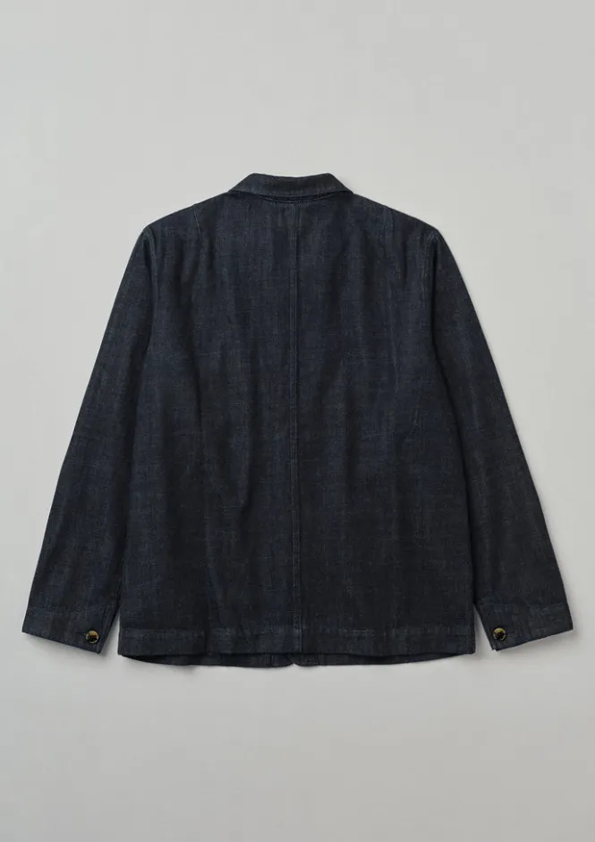 Denim|Workwear-TOAST Monty Japanese Denim Jacket Indigo