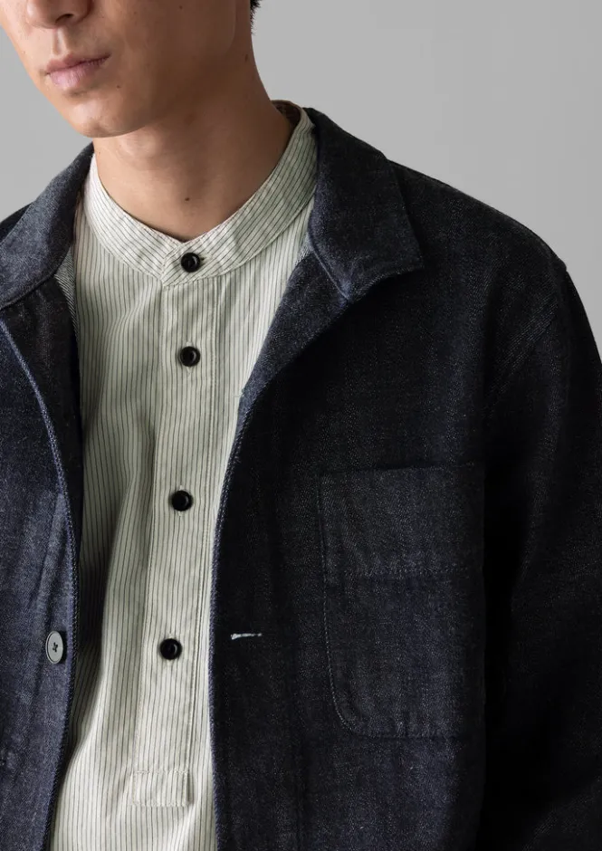 Denim|Workwear-TOAST Monty Japanese Denim Jacket Indigo