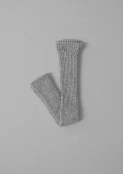 Hats, Scarves & Gloves-TOAST Nishiguchi Kutsushita Alpaca Arm Warmers LightGrey