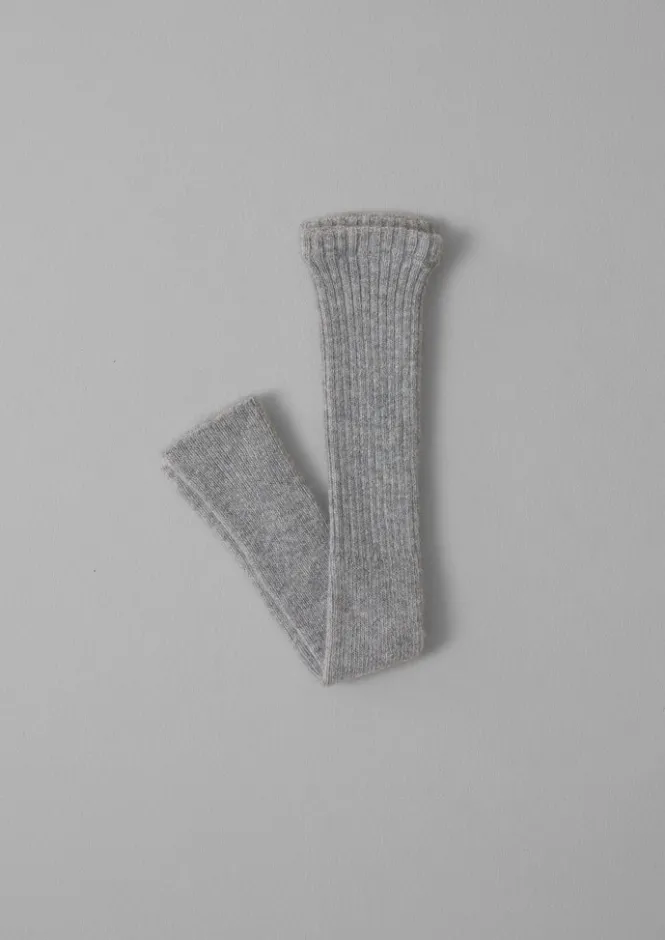 Hats, Scarves & Gloves-TOAST Nishiguchi Kutsushita Alpaca Arm Warmers LightGrey