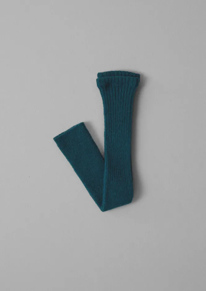 Hats, Scarves & Gloves-TOAST Nishiguchi Kutsushita Alpaca Arm Warmers Teal