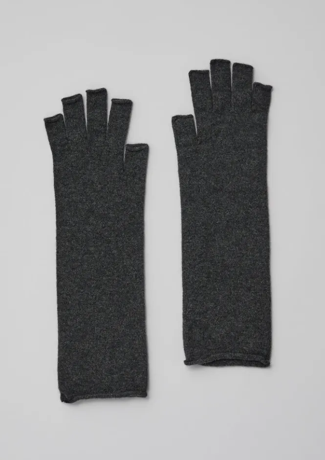 Hats, Scarves & Gloves-TOAST Nishiguchi Kutsushita Merino Tipless Gloves Anthracite