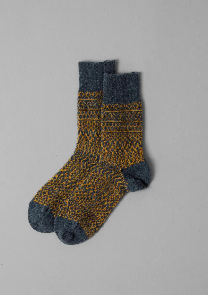 Socks-TOAST Nishiguchi Kutsushita Wool Socks Navy