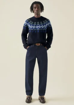 Denim|Workwear-TOAST Norv Organic Cotton Tapered Jeans DarkIndigo