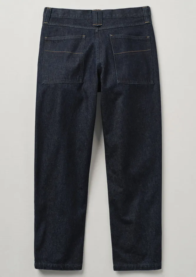 Denim|Workwear-TOAST Norv Organic Cotton Tapered Jeans DarkIndigo