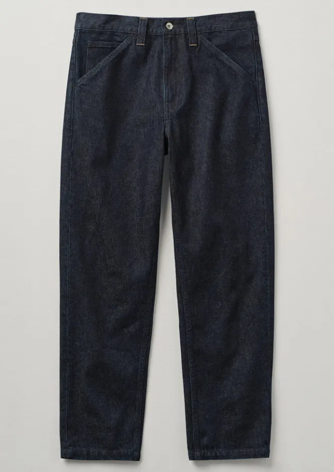 Denim|Workwear-TOAST Norv Organic Cotton Tapered Jeans DarkIndigo