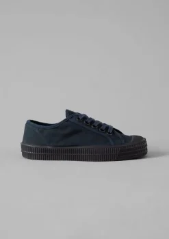 Trainers & Plimsolls-TOAST Novesta Star Master Waxed Cotton Plimsolls Navy