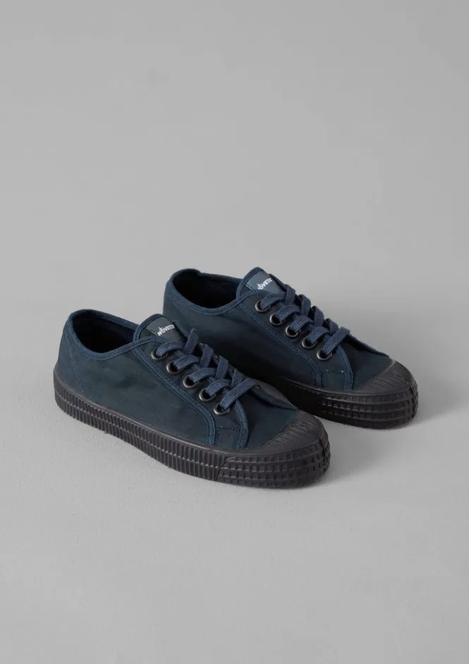 Trainers & Plimsolls-TOAST Novesta Star Master Waxed Cotton Plimsolls Navy