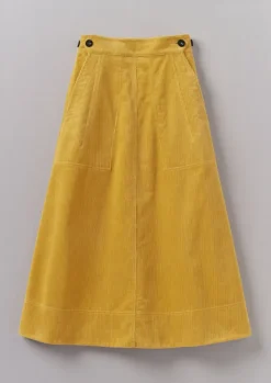 Cord|Workwear-TOAST Organic Cord A Line Skirt Heliodor