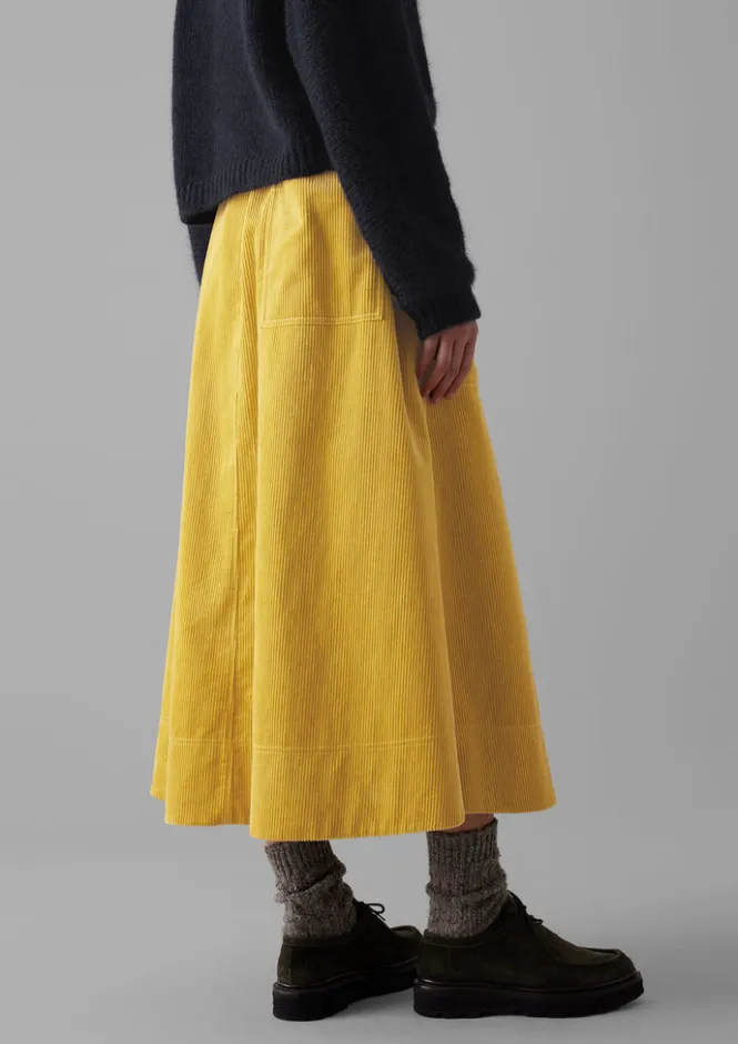 Cord|Workwear-TOAST Organic Cord A Line Skirt Heliodor