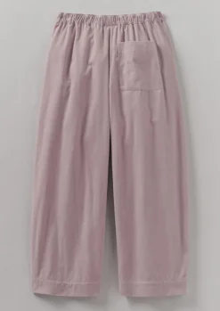 Cord|Loungewear-TOAST Organic Cord Barrel Leg Trousers WoodLilac