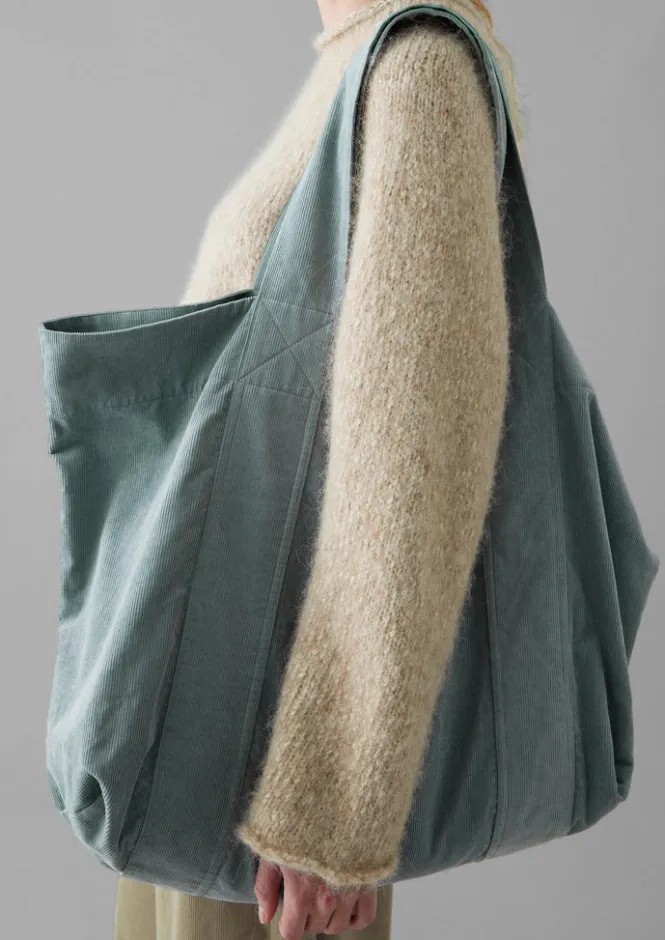 Bags & Belts|Bags & Belts-TOAST Organic Cord Lounge Bag DustyBlue