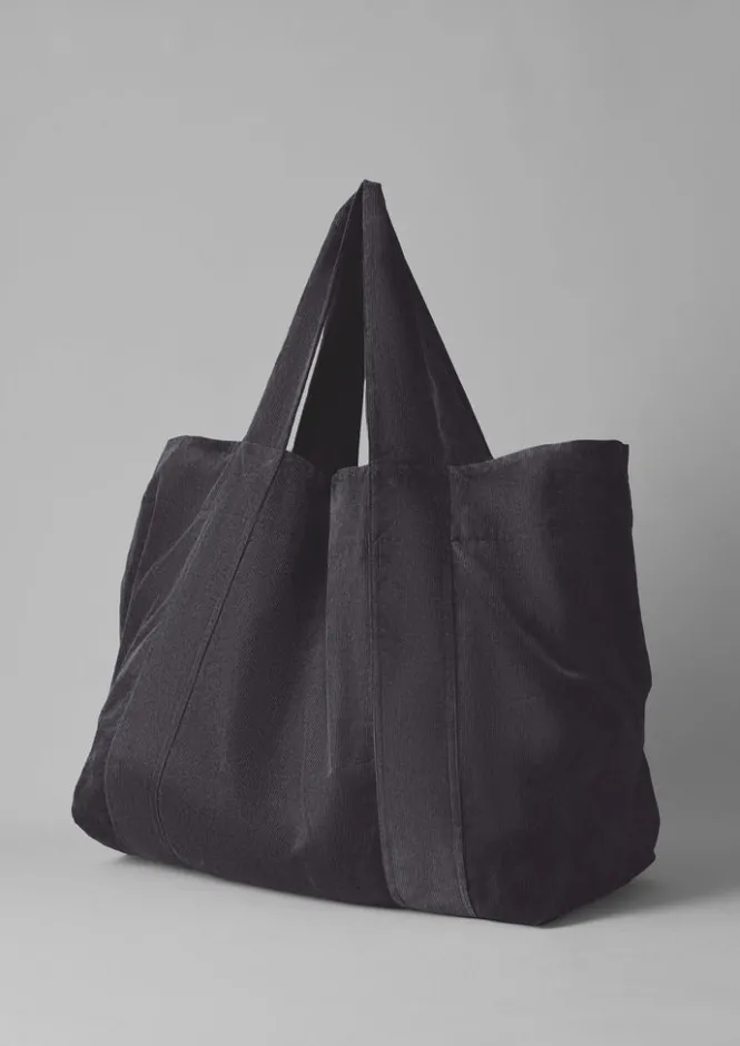 Bags & Belts|Bags & Belts-TOAST Organic Cord Lounge Bag Charcoal