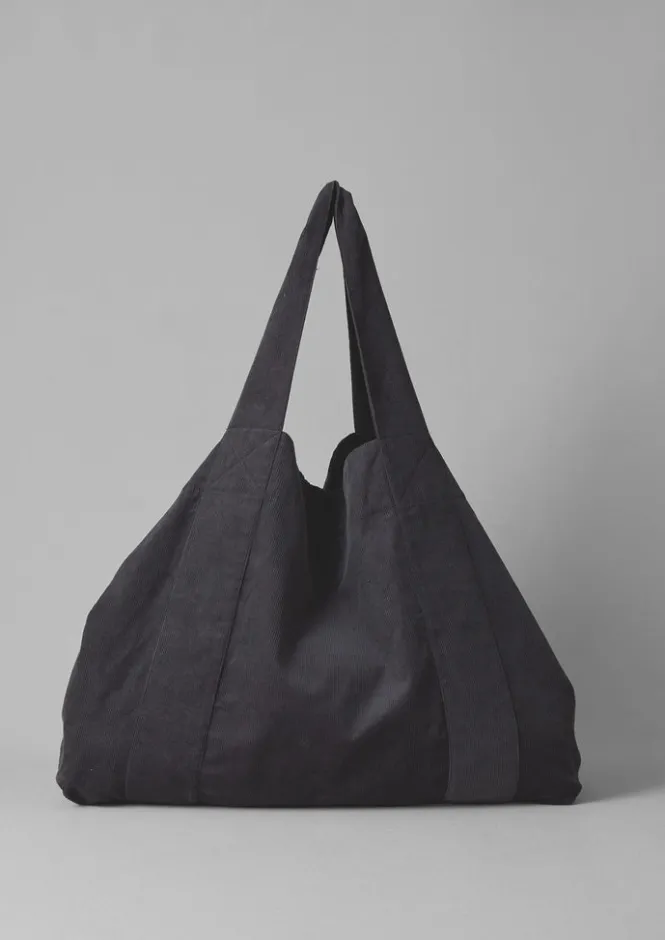 Bags & Belts|Bags & Belts-TOAST Organic Cord Lounge Bag Charcoal