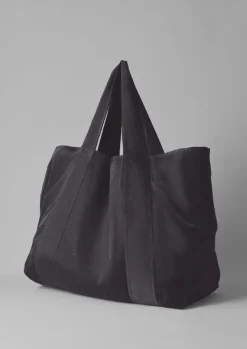 Bags & Belts|Bags & Belts-TOAST Organic Cord Lounge Bag Charcoal