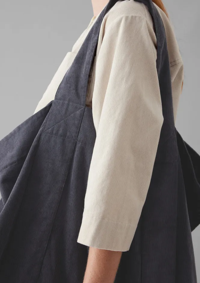 Bags & Belts|Bags & Belts-TOAST Organic Cord Lounge Bag Charcoal