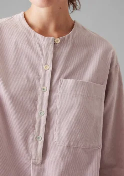 Cord|Loungewear-TOAST Organic Cord Patch Pocket Shirt WoodLilac