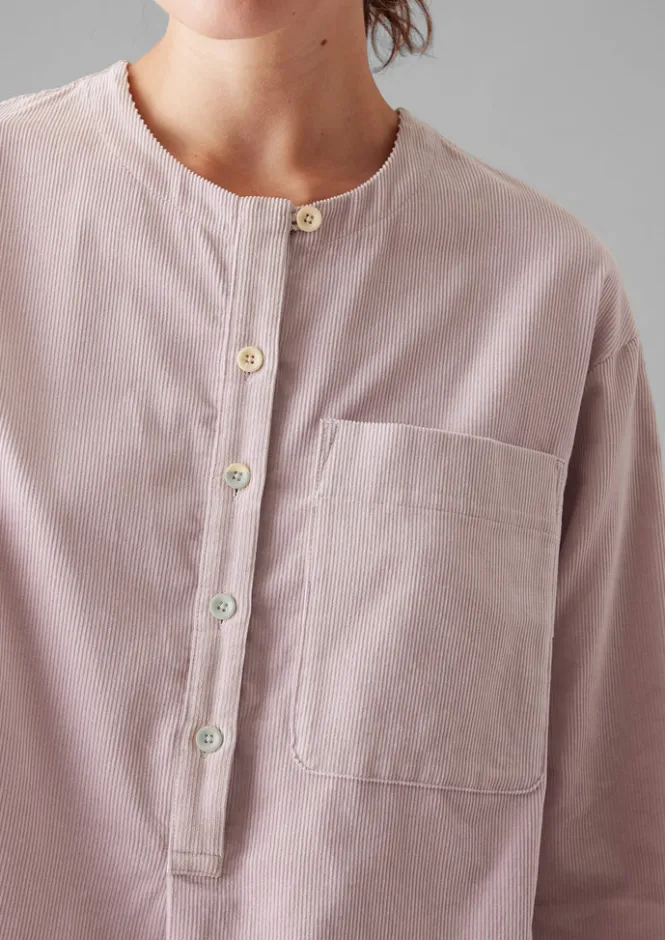 Cord|Loungewear-TOAST Organic Cord Patch Pocket Shirt WoodLilac