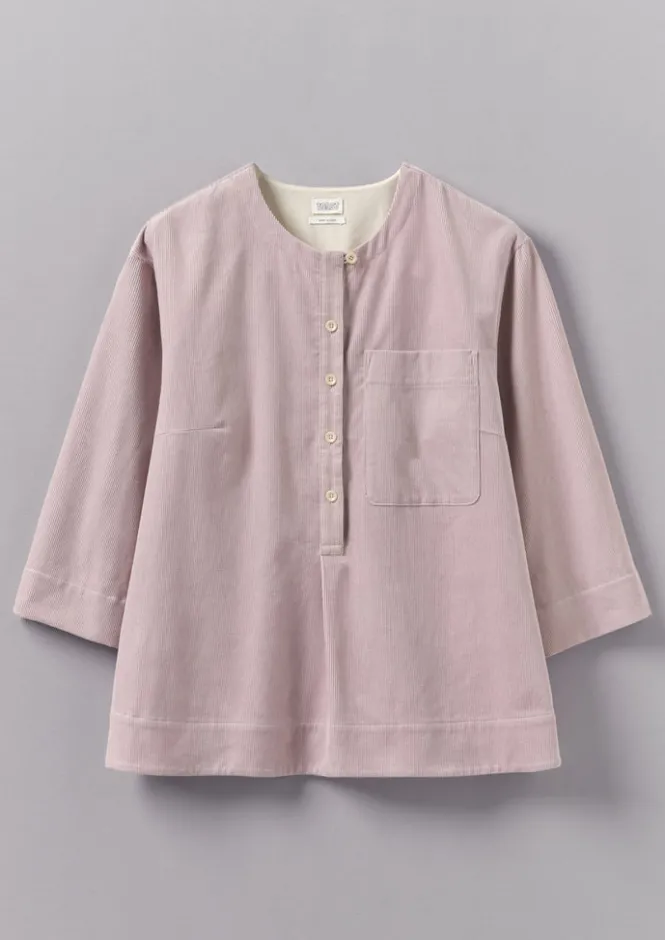Cord|Loungewear-TOAST Organic Cord Patch Pocket Shirt WoodLilac