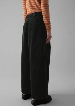 Cord|Trousers-TOAST Organic Cord Pleat Front Trousers BrownSlate
