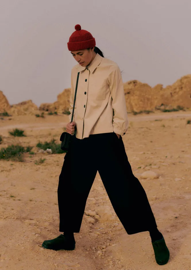 Cord|Trousers-TOAST Organic Cord Pleat Front Trousers BrownSlate