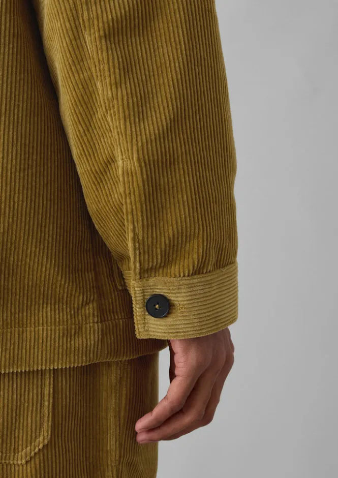 Cord|Coats & Jackets-TOAST Organic Cord Point Collar Jacket GoldenSand