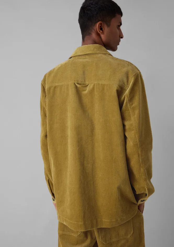 Cord|Coats & Jackets-TOAST Organic Cord Point Collar Jacket GoldenSand