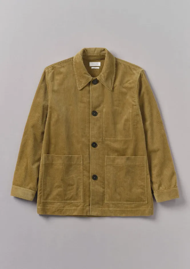 Cord|Coats & Jackets-TOAST Organic Cord Point Collar Jacket GoldenSand
