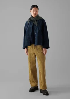 Cord|Workwear-TOAST Organic Cord Swingy Jacket DustyNavy