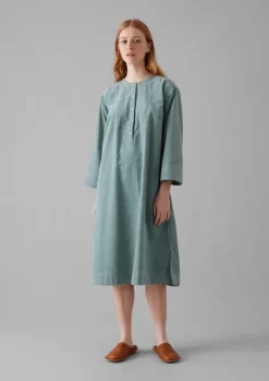 Cord|Loungewear-TOAST Organic Cord Tunic Dress DustyBlue