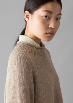 Linen|Jersey-TOAST Organic Cotton Linen Easy Sweater Parchment