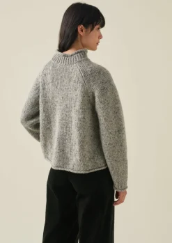 Knitwear-TOAST Orla Donegal Wool Sweater Mist