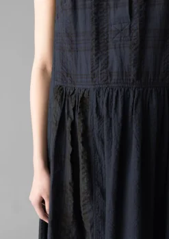 Loungewear|Dresses-TOAST Overdyed Check Seersucker Dress Slate