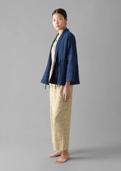 Gowns|Nightwear-TOAST Overdyed Repurposed Kantha Jacket ProvenceBlue