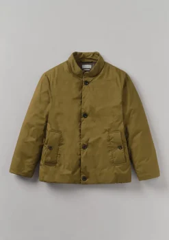 Coats & Jackets-TOAST Padded Stand Collar Jacket WoodlandGreen