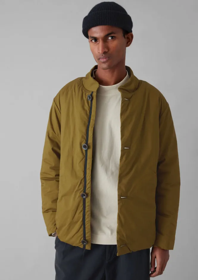 Coats & Jackets-TOAST Padded Stand Collar Jacket WoodlandGreen