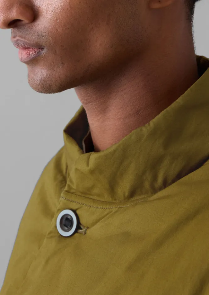Coats & Jackets-TOAST Padded Stand Collar Jacket WoodlandGreen