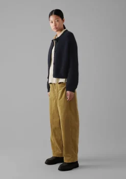 Cord|Workwear-TOAST Panelled Organic Cord Trousers GoldenSand