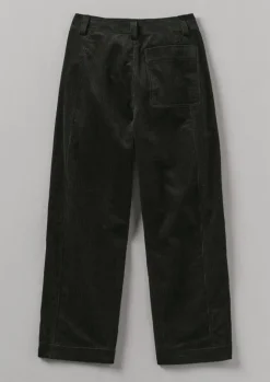 Cord|Workwear-TOAST Panelled Organic Cord Trousers BrownSlate