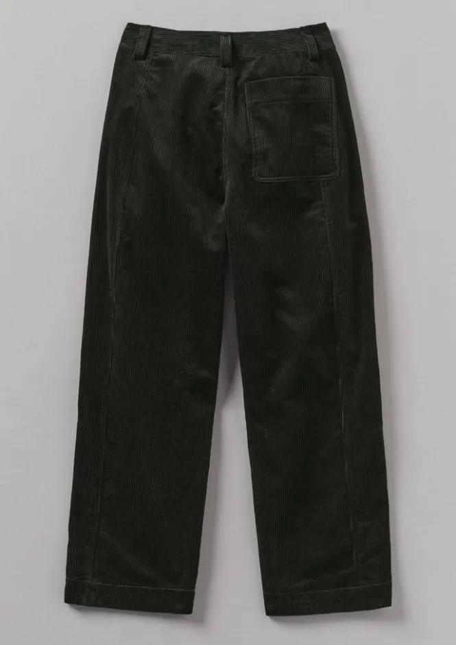 Cord|Workwear-TOAST Panelled Organic Cord Trousers BrownSlate