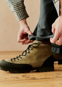 Boots-TOAST Paraboot Yosemite Suede Boots Olive