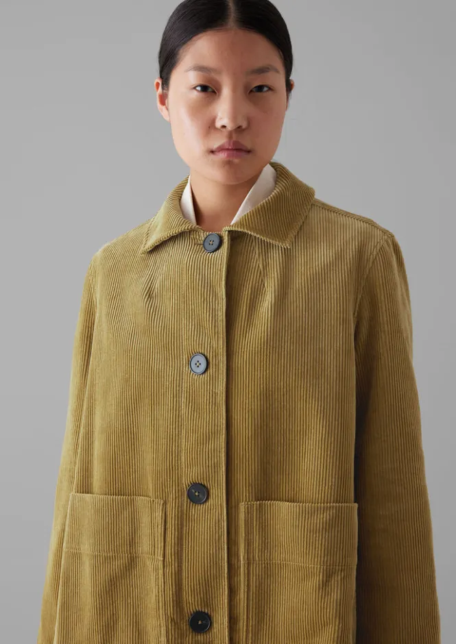 Cord|Workwear-TOAST Patch Pocket Organic Cord Jacket GoldenSand