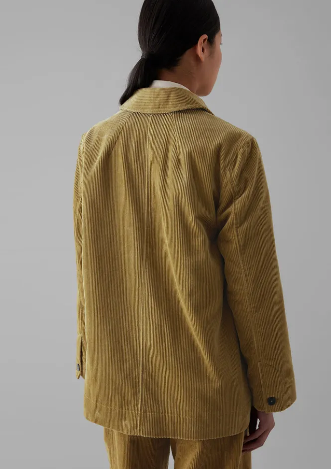 Cord|Workwear-TOAST Patch Pocket Organic Cord Jacket GoldenSand