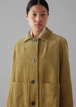 Cord|Workwear-TOAST Patch Pocket Organic Cord Jacket GoldenSand